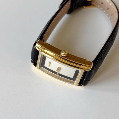 Gucci 1990s Tank Gold Plated Watch