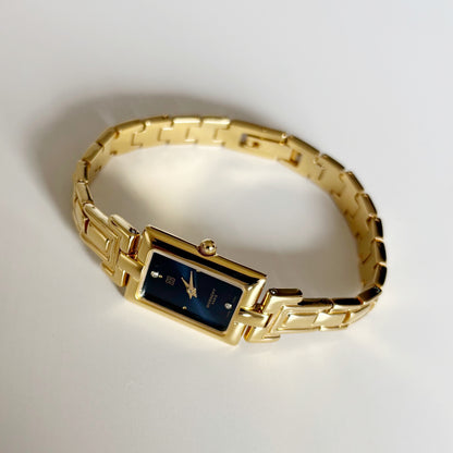 Givenchy 1990s Tank Gold Plated Watch