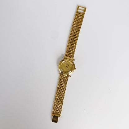 Dior 1990s Date Gold Plated Watch