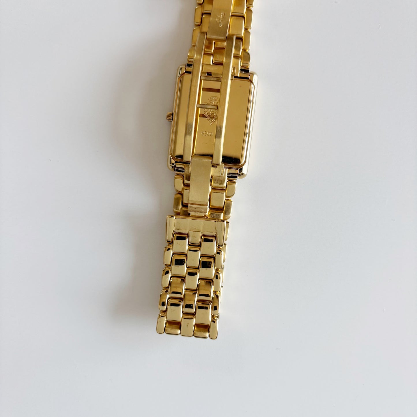 Gucci 1990s Tank Gold Plated Watch (Large)