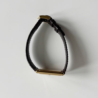 Gucci 1980s Tank Gold Plated Watch (Large)