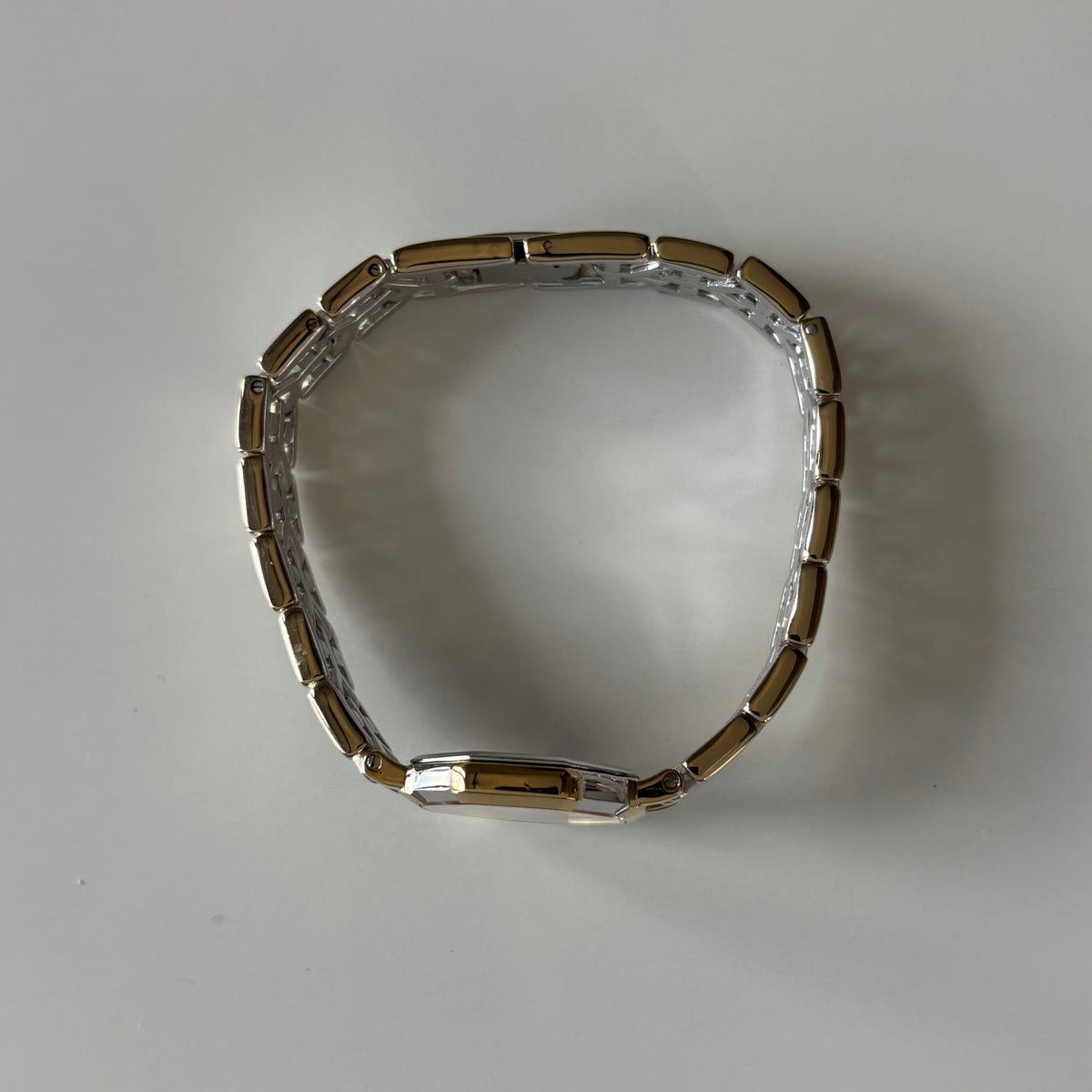 Yves Saint Laurent 1990s Octagon Dial Two-Tone Gold-Plated Watch