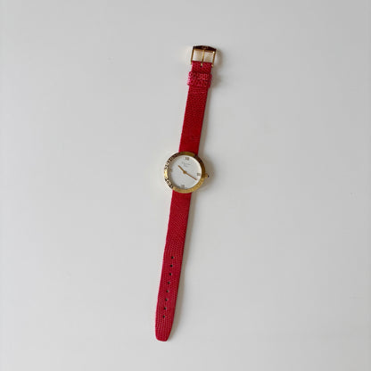 Dior 1990s Round Dial Gold Plated Watch