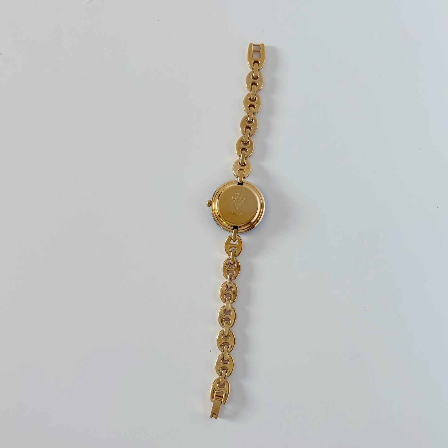 Gucci 1990s Interchangeable Bezel Gold Plated Watch with 6 bezels, case (167mm)