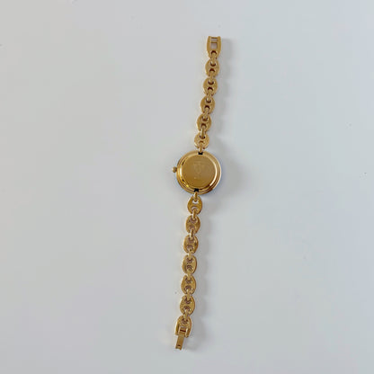 Gucci 1990s Interchangeable Bezel Gold Plated Watch with 6 bezels, case (167mm)