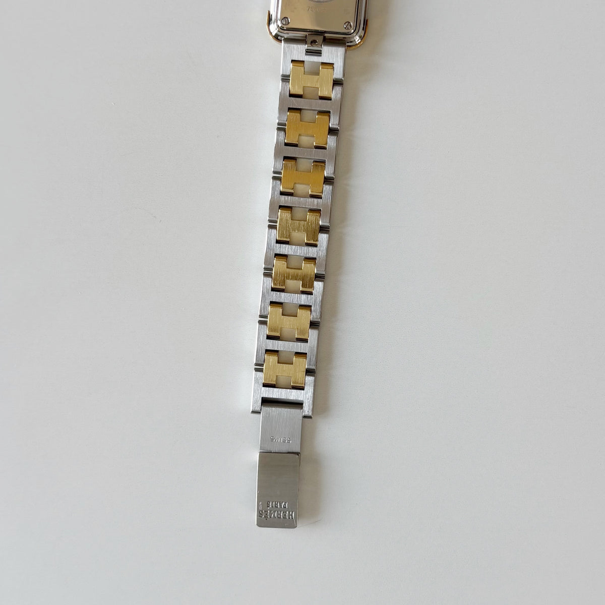Hermes 1990s Croisier Two Tone Watch
