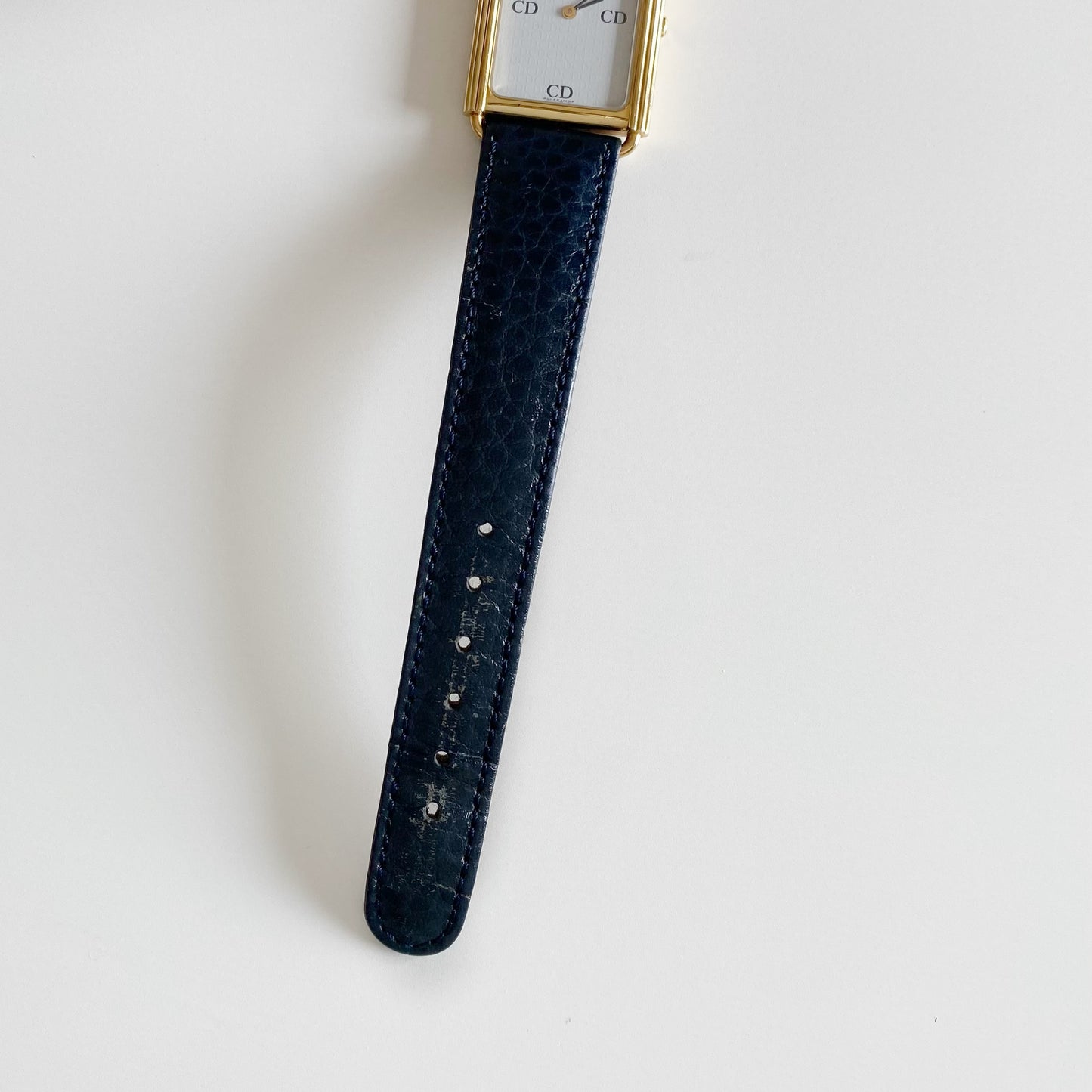 Dior 1990s CD Logo Tank Watch (Large)