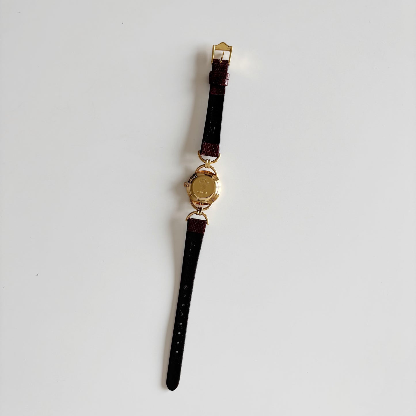 Gucci 1990s Seashell Dial Gold Plated Watch