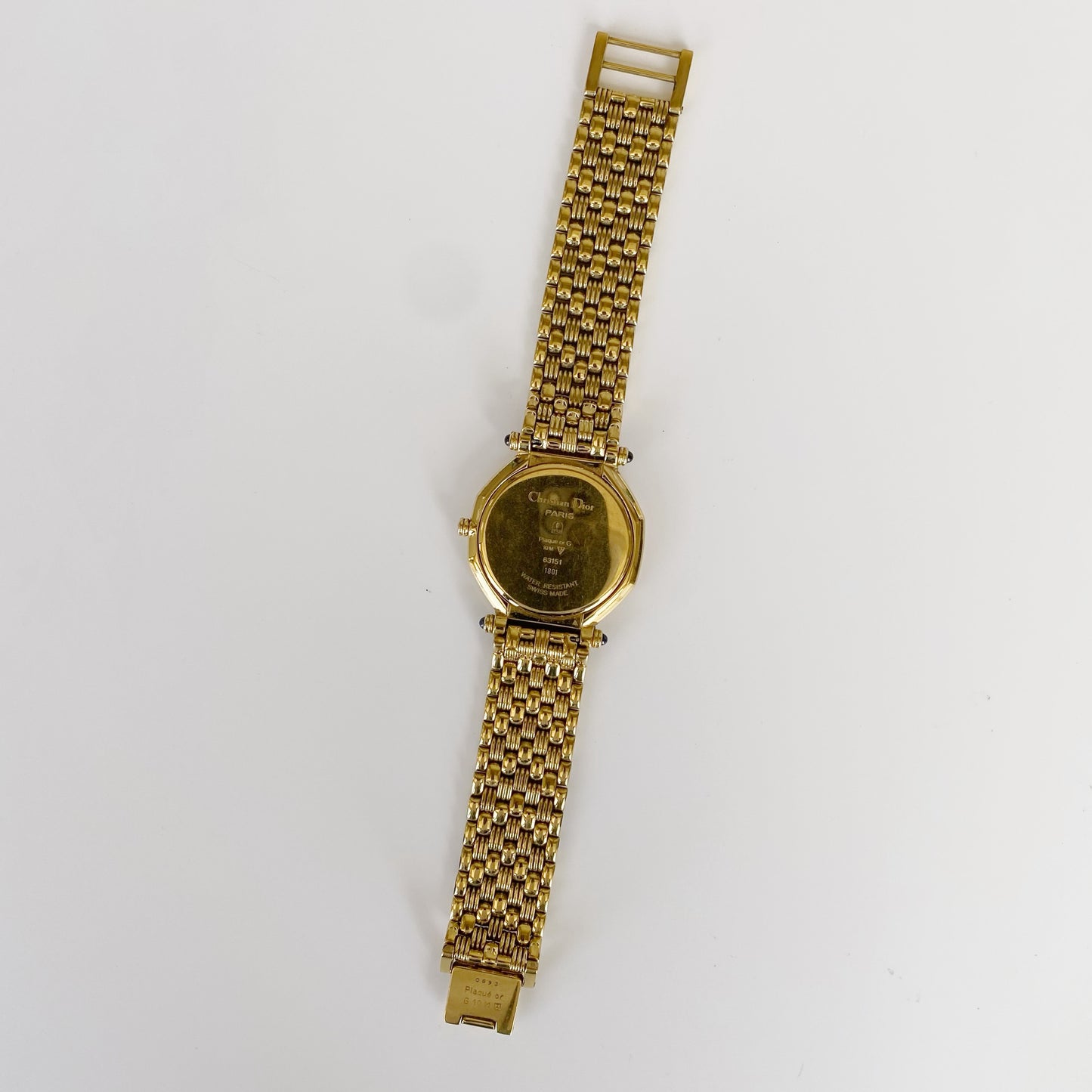 Dior 1990s CD Logo Dial Date Gold Plated Watch