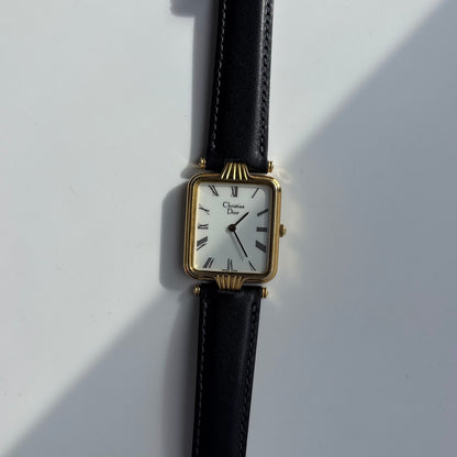 Dior 1990s Tank Gold Plated Watch (Large)