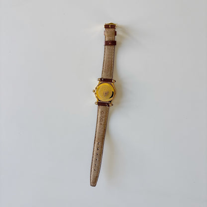 Gucci 1990s Gold Dial Gold Plated Watch