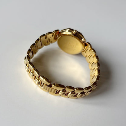 Dior 1990s Octagon Gold Plated Watch