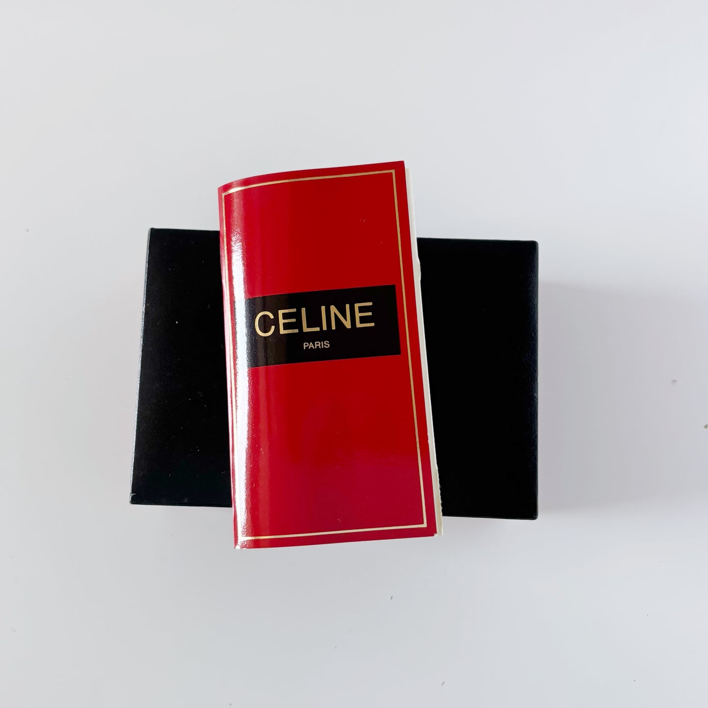 Celine 1980s Rectangular Dial Two Tone Watch (Large)