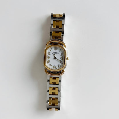 Hermes 1990s Rallye Two Tone Watch