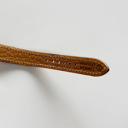 Hermes 1990s Kelly Gold Plated Watch