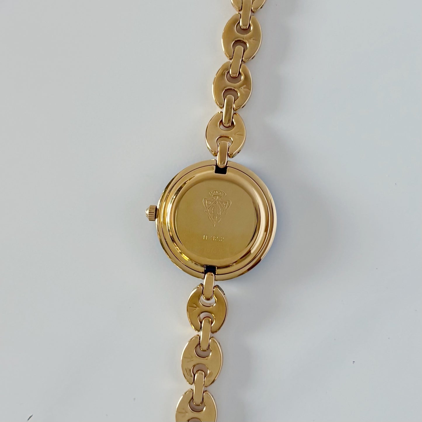 Gucci 1990s Interchangeable Bezel Gold Plated Watch with 6 bezels, case (167mm)