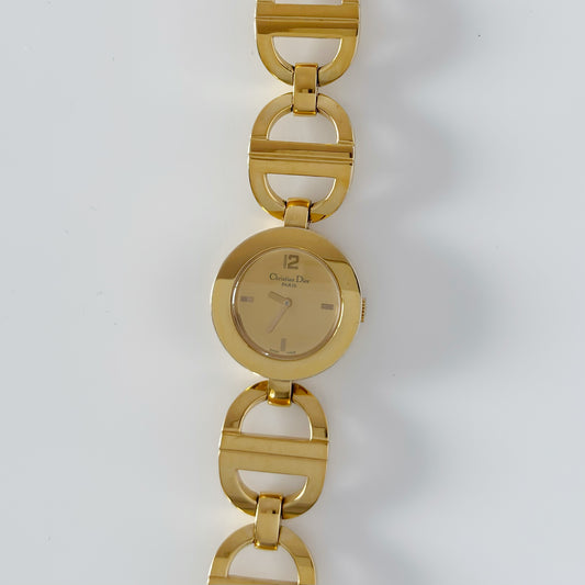 Dior Early 2000s Malice Gold Plated Watch