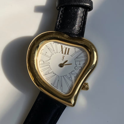 Yves Saint Laurent 1990s Heart Shaped Watch