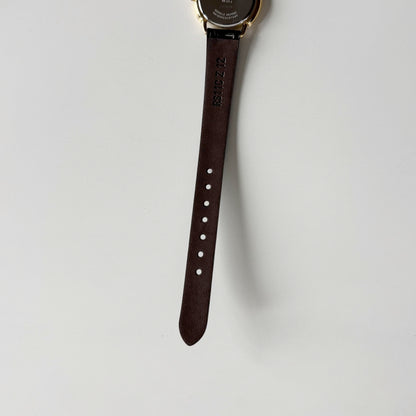 Dior 1990s Round Dial Gold Plated Watch