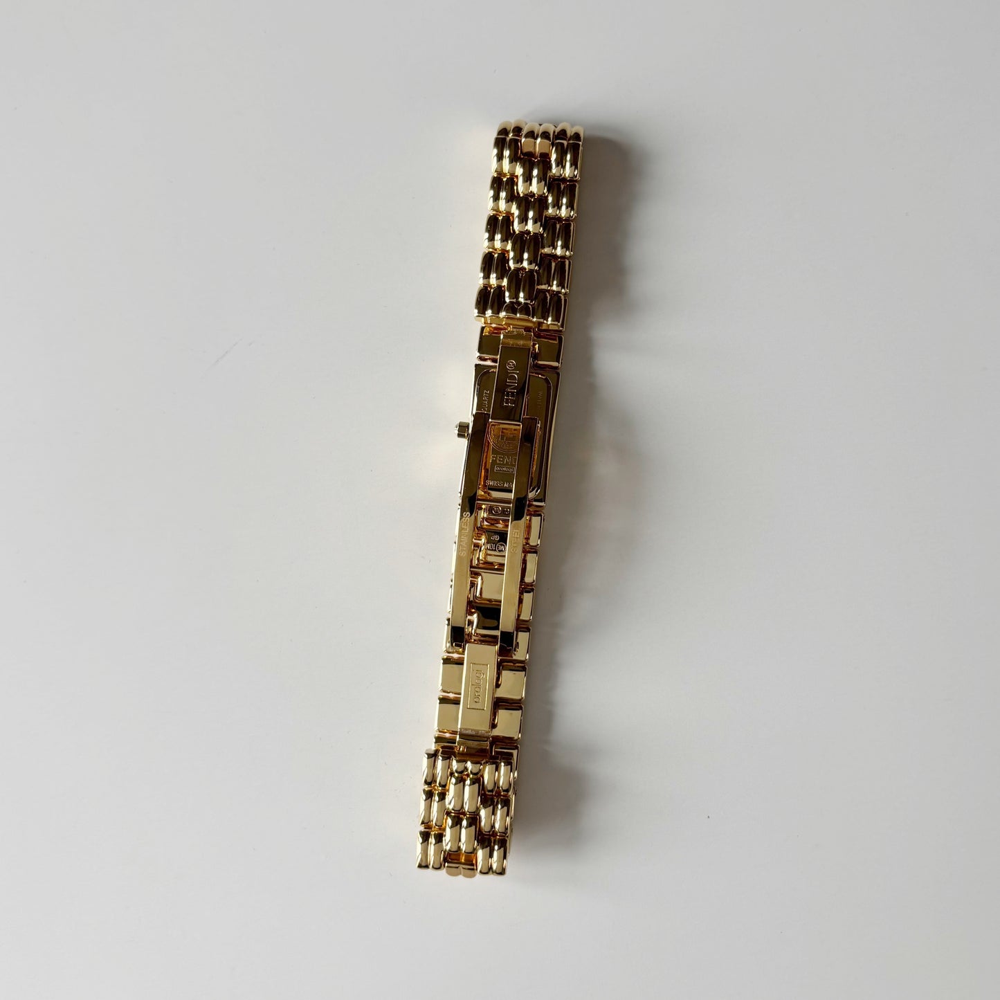 Fendi 1990s Gold Plated Watch