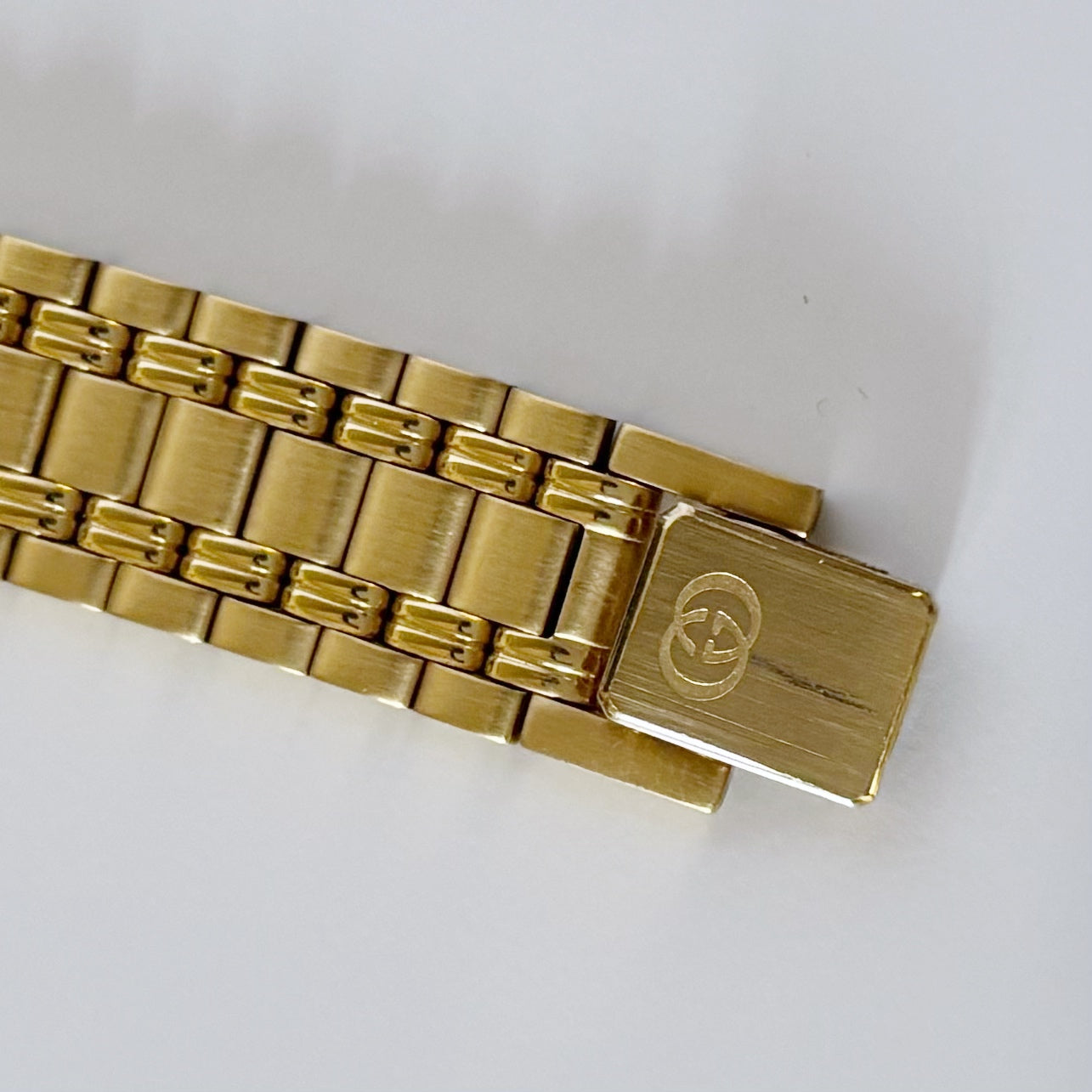 Gucci 1990s Gold Plated Date Watch