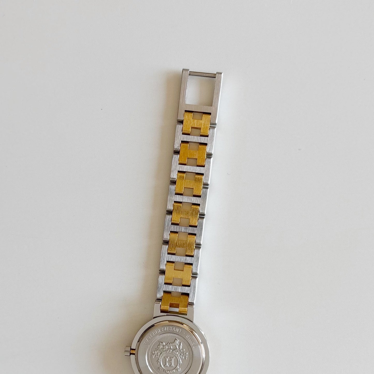 Hermes 1990s Clipper Two Tone Watch