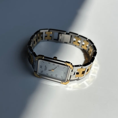Hermes 1990s Croisier Two Tone Watch