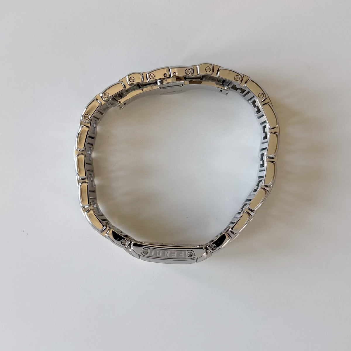 Fendi 1990s Tank Stainless Steel Watch