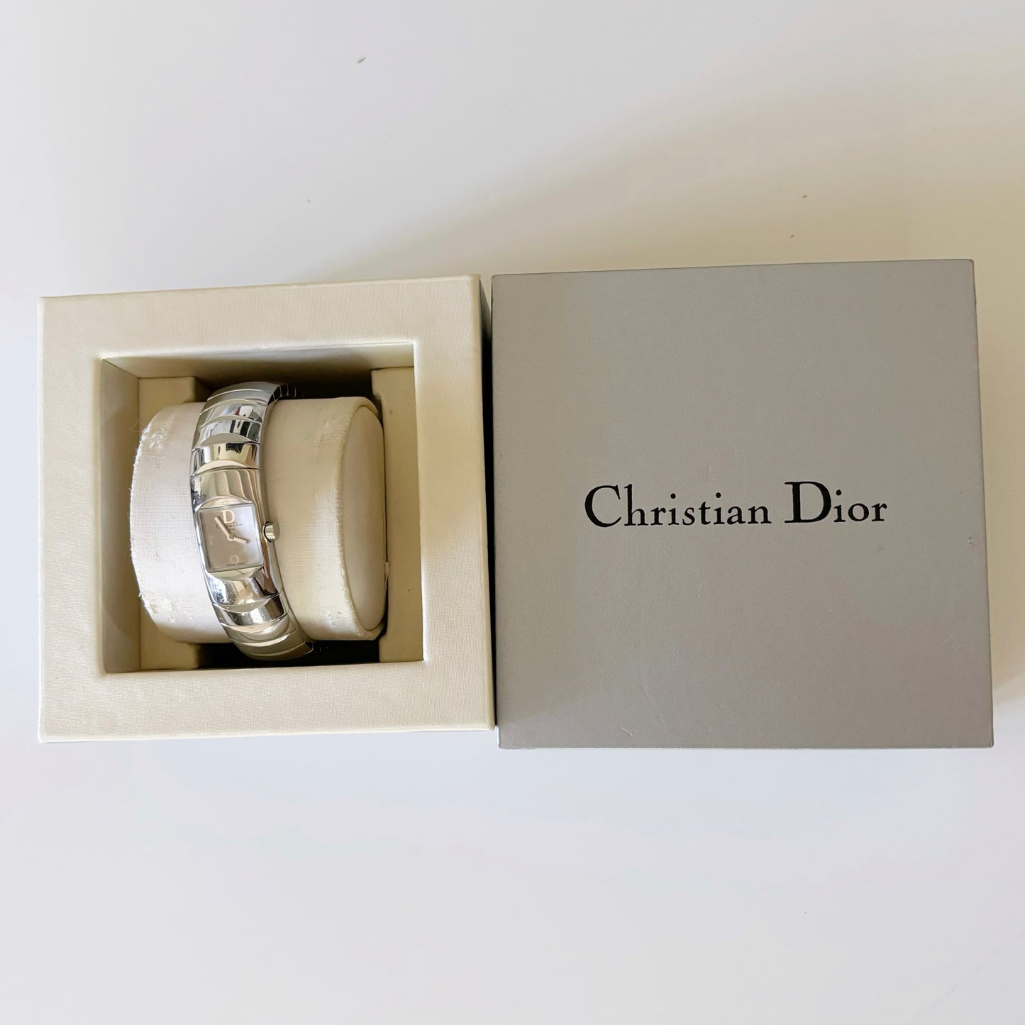 Dior 2001 SS Stainless Steel Silver Watch