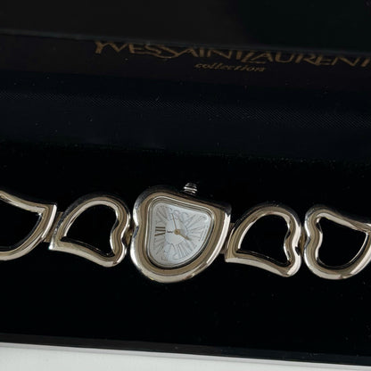 Yves Saint Laurent 1990s Heart shaped Watch