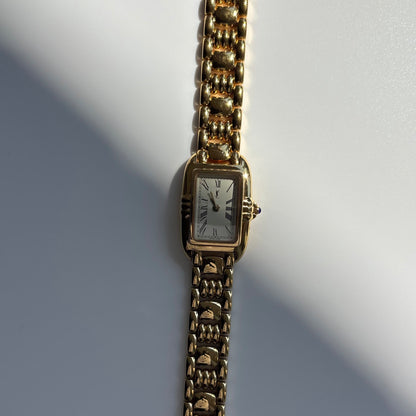 Yves Saint Laurent 1990s Tank Gold-Plated Watch