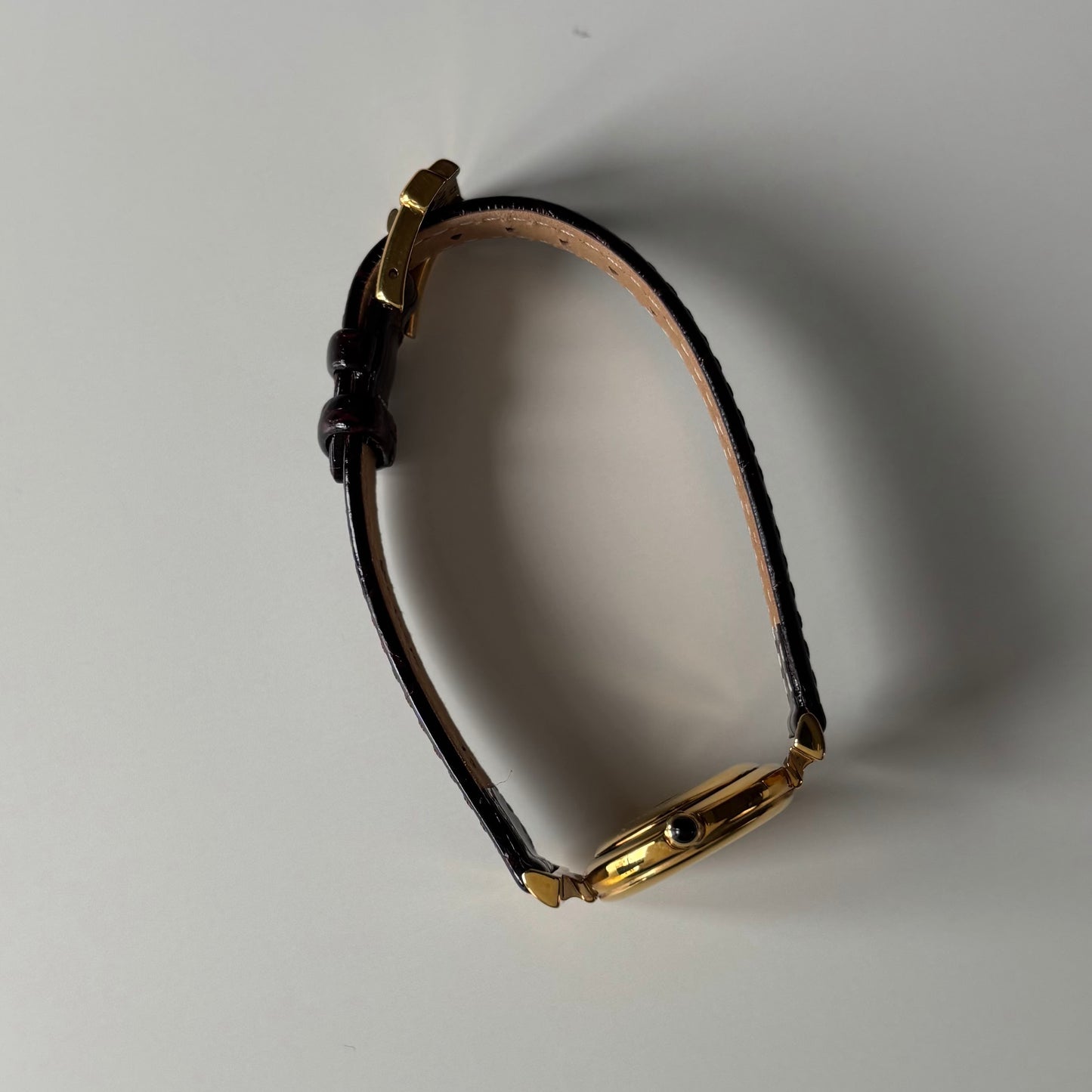 Fendi 1990s Seashell Dial Gold Plated Watch