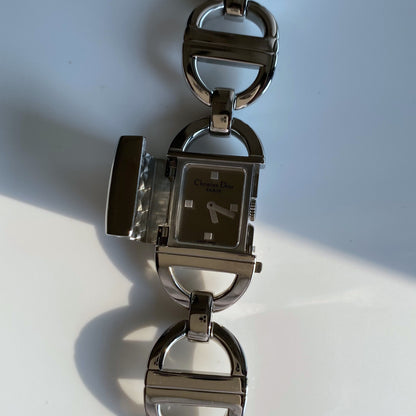 Dior Early 2000s Pandiora Mirror Dial Stainless steel Watch
