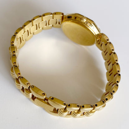 Dior 1990s Octagon Gold Plated Watch