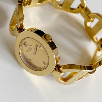 Dior Early 2000s Malice Gold Plated Watch