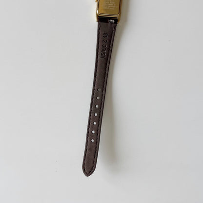 Yves Saint Laurent 1990s Tank Gold Plated Watch