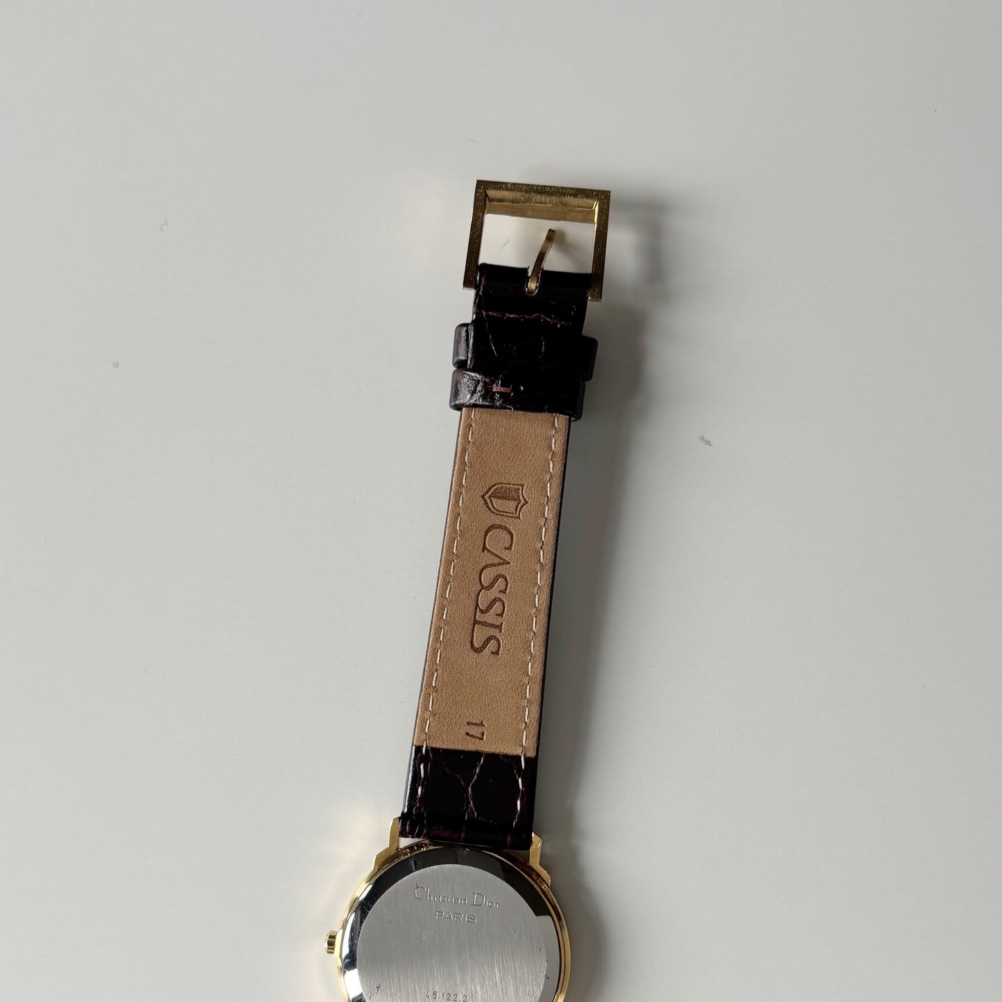Dior 1990s Round Dial Date Gold Plated Watch (Large)