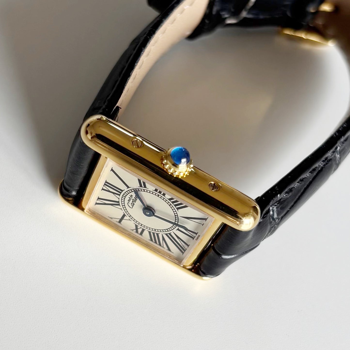 Cartier 1990 Must de Tank Opaline Watch (SM)