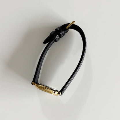 Dior 1990s Date Round Dial Gold Plated Watch