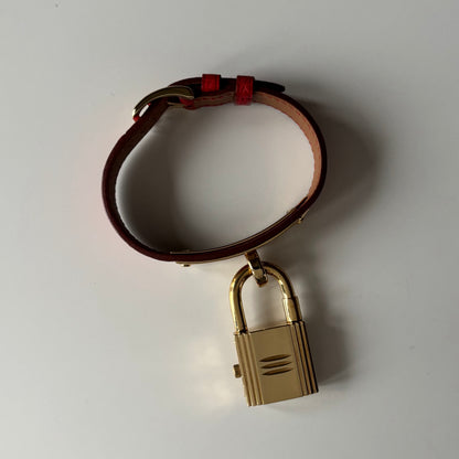Hermes 1990s Kelly Gold Plated Watch