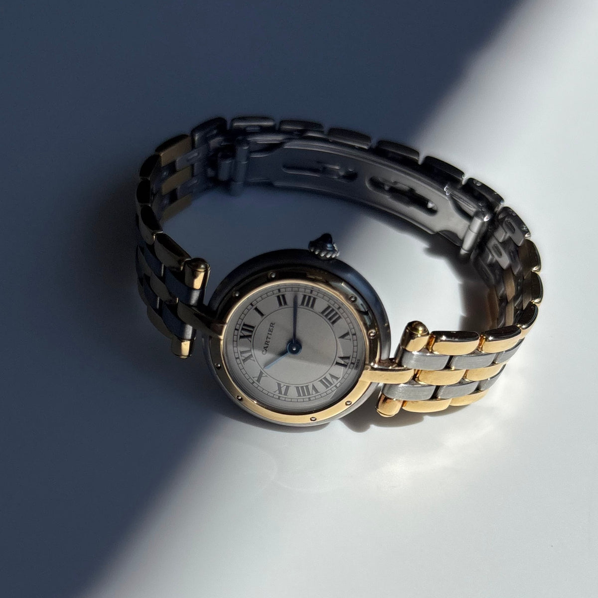 Cartier 1990s Panthere Vendome 18K There Row Watch (SM)