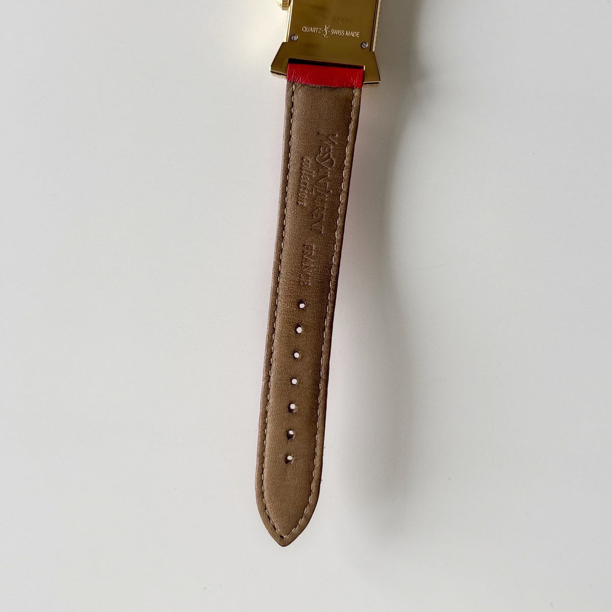 Yves Saint Laurent 1990s Ribbon Gold Plated Watch