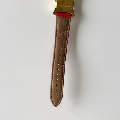Yves Saint Laurent 1990s Ribbon Gold Plated Watch