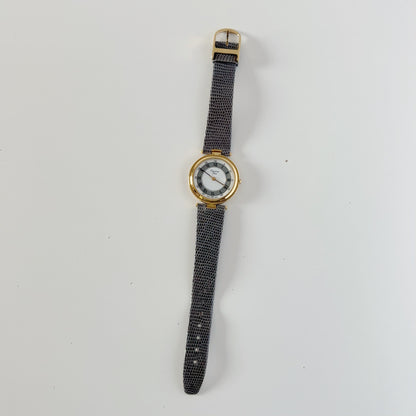 Dior 1990s Round Dial Gold Plated Watch (Large)