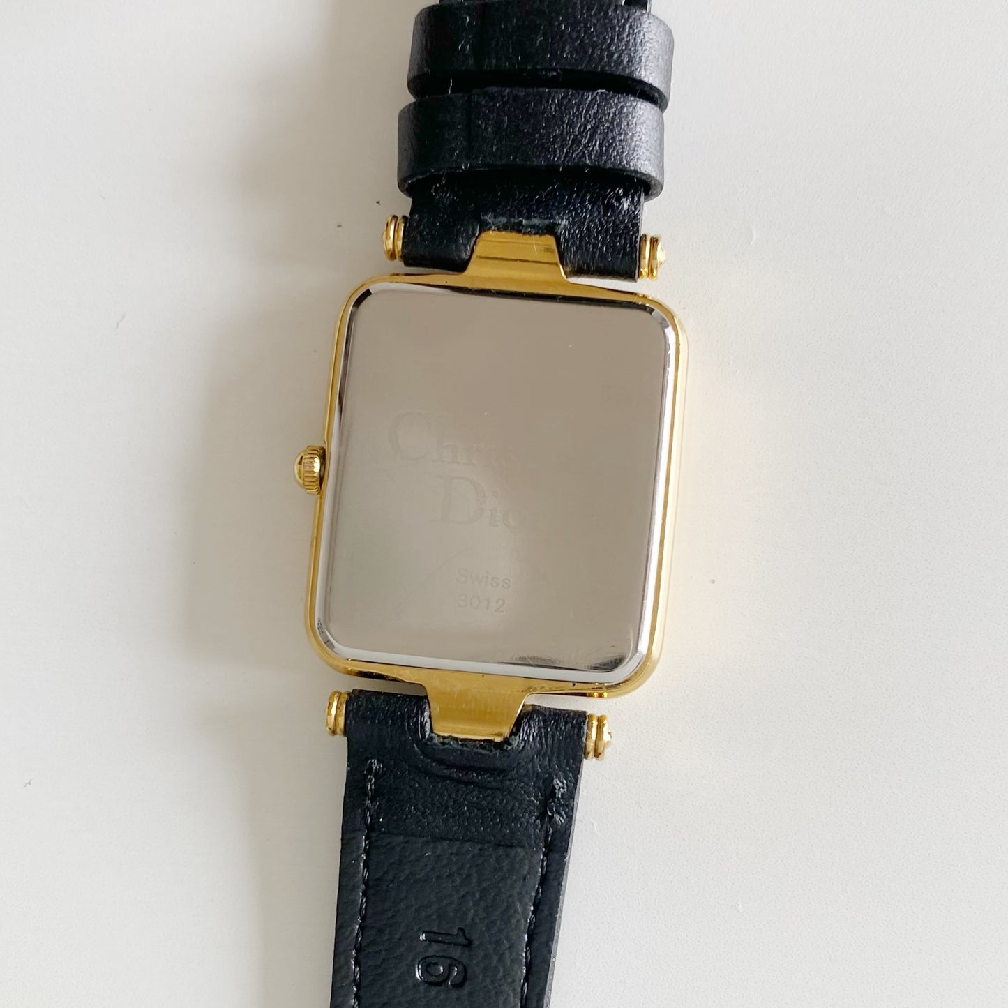 Dior 1990s Tank Gold Plated Watch (Large)