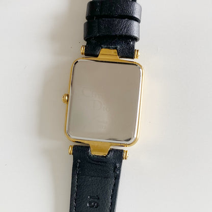 Dior 1990s Tank Gold Plated Watch (Large)