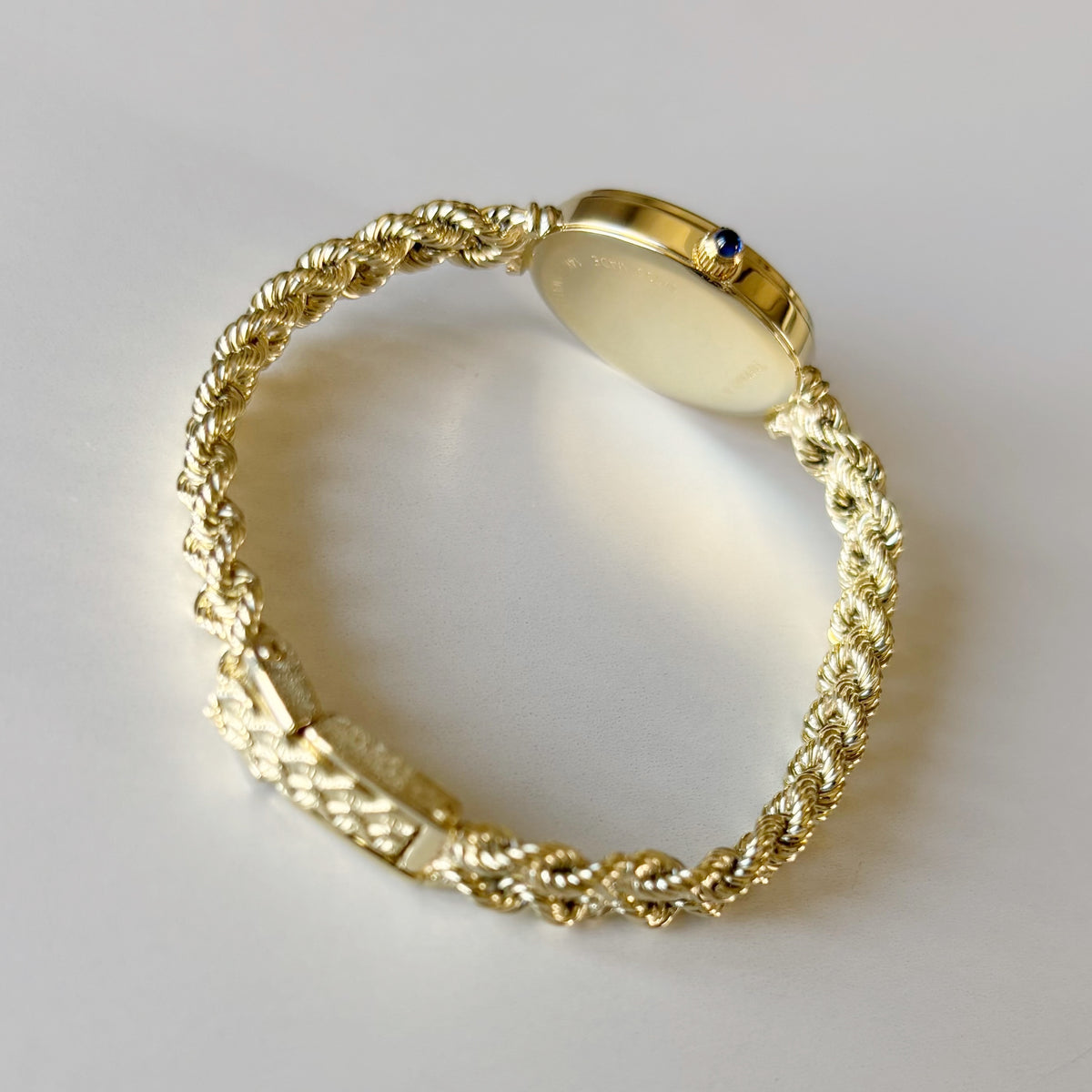 Tiffany 1990s 14K Oval Dial Cocktail Watch
