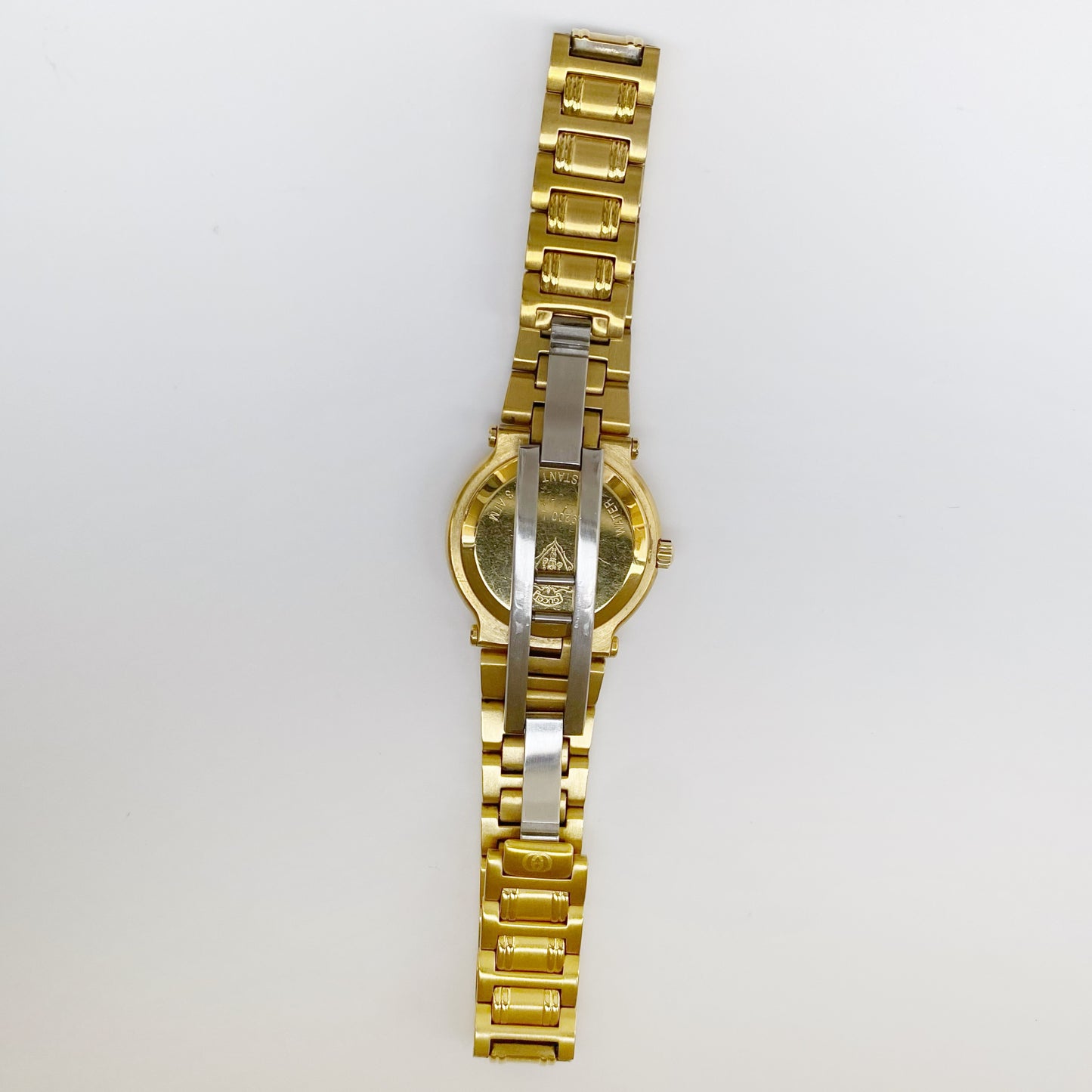 Gucci 1990s Seashell Dial Gold Plated Watch