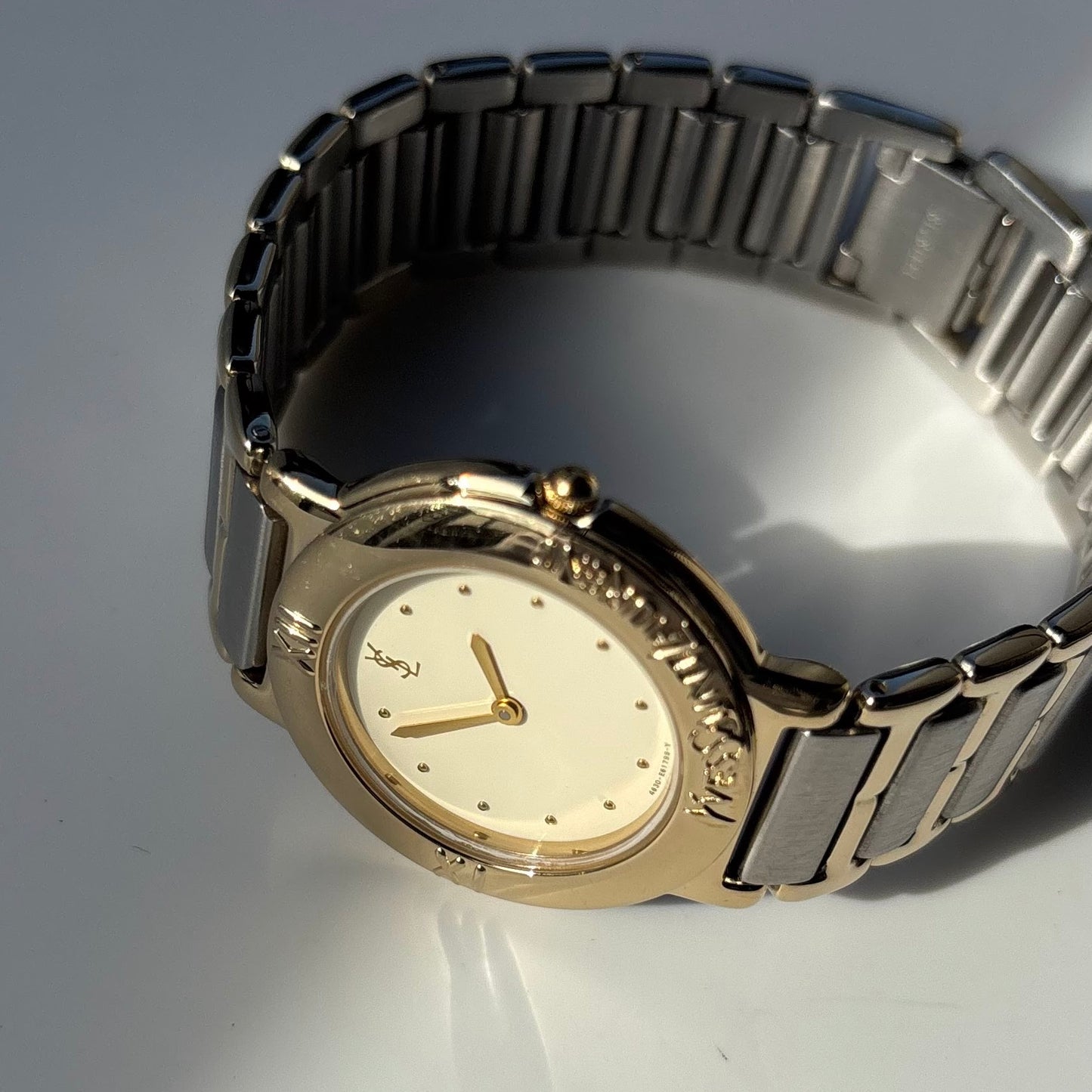 Yves Saint Laurent 1990s Two Tone Watch (Large)