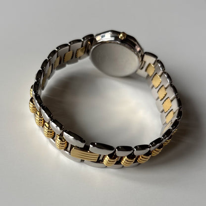 Dior 1990s Date Octagon Two Tone Watch